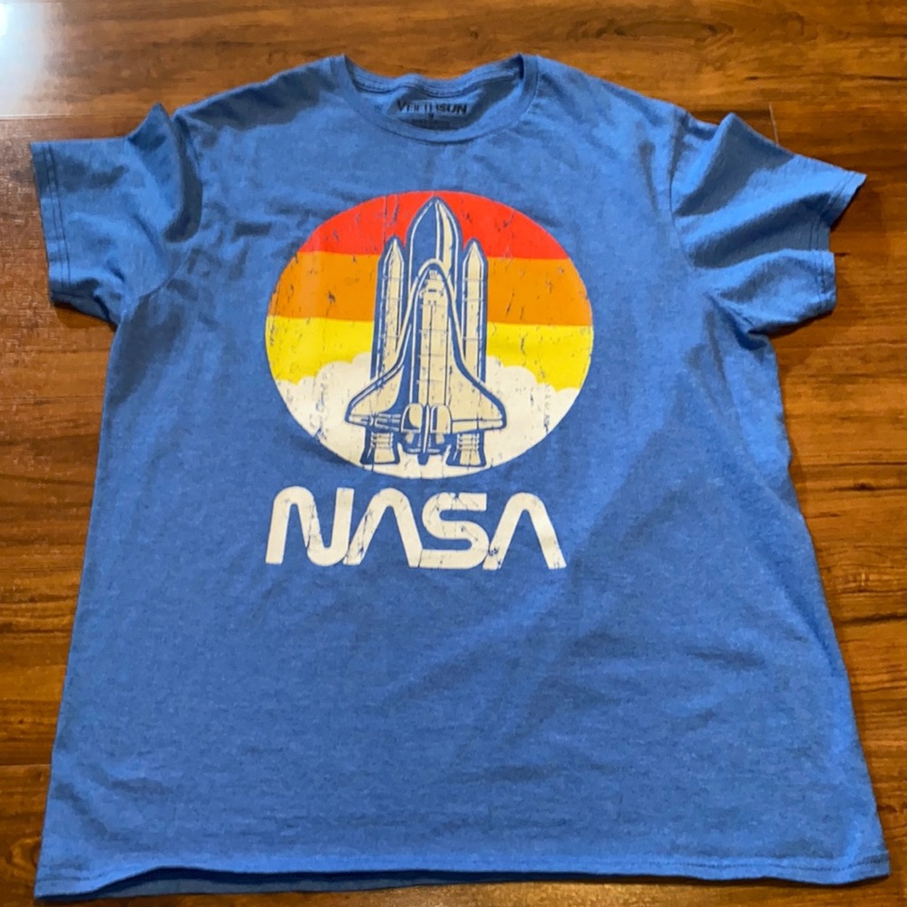 NASA Short Sleeve Rocket Graphic T-Shirt Adult Medium